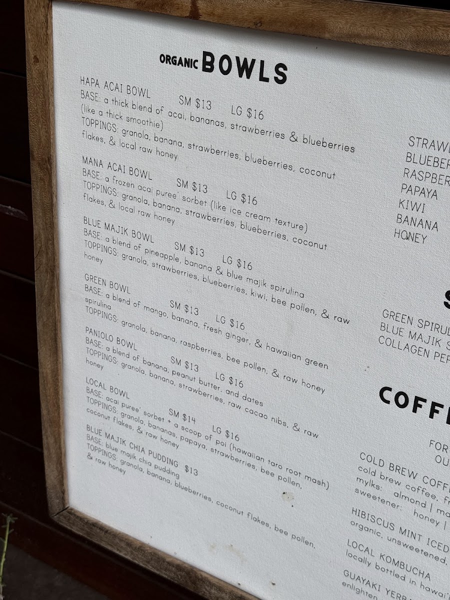 Menu Haleʻiwa Bowls-10