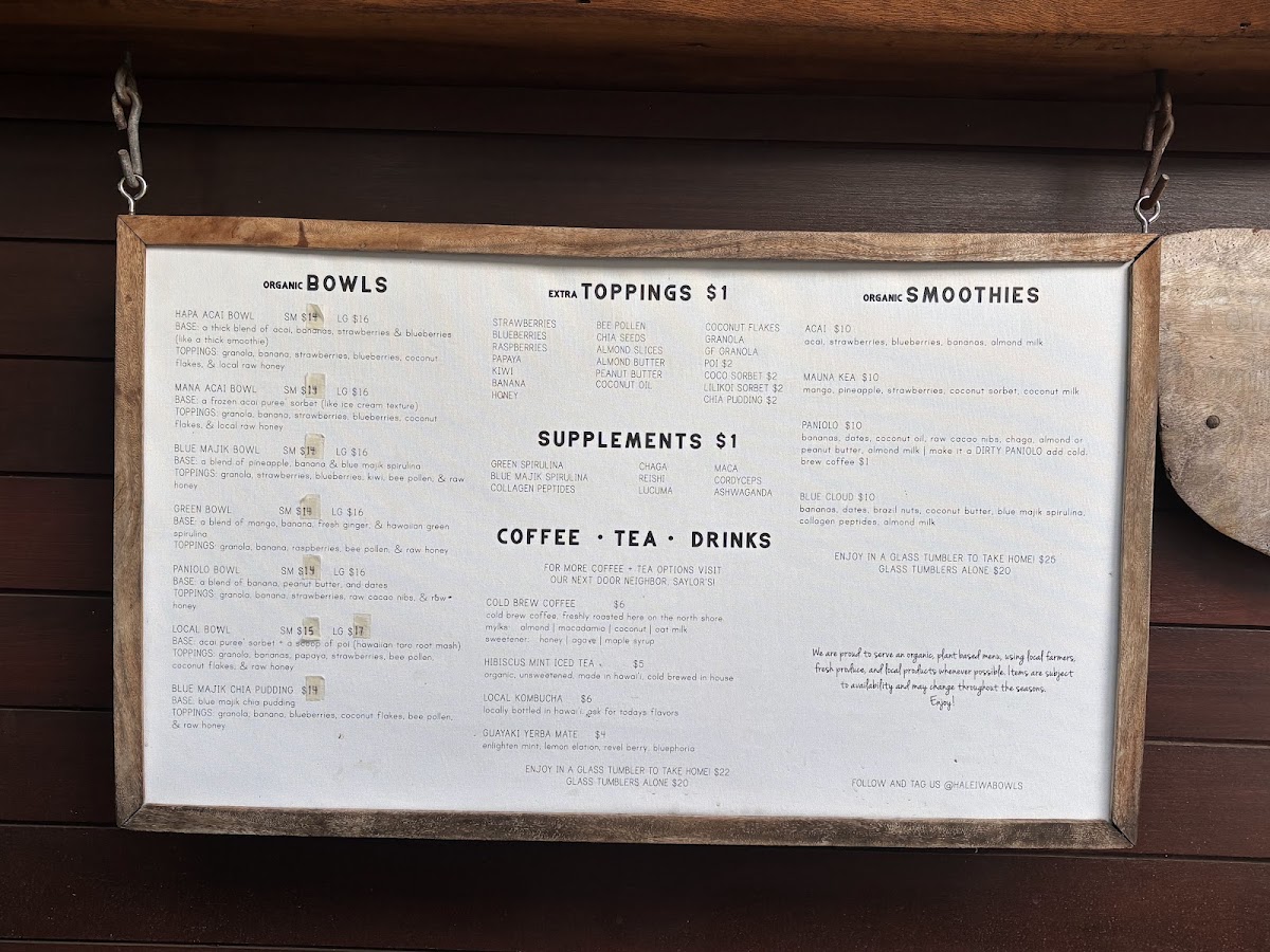 Menu Haleʻiwa Bowls-4